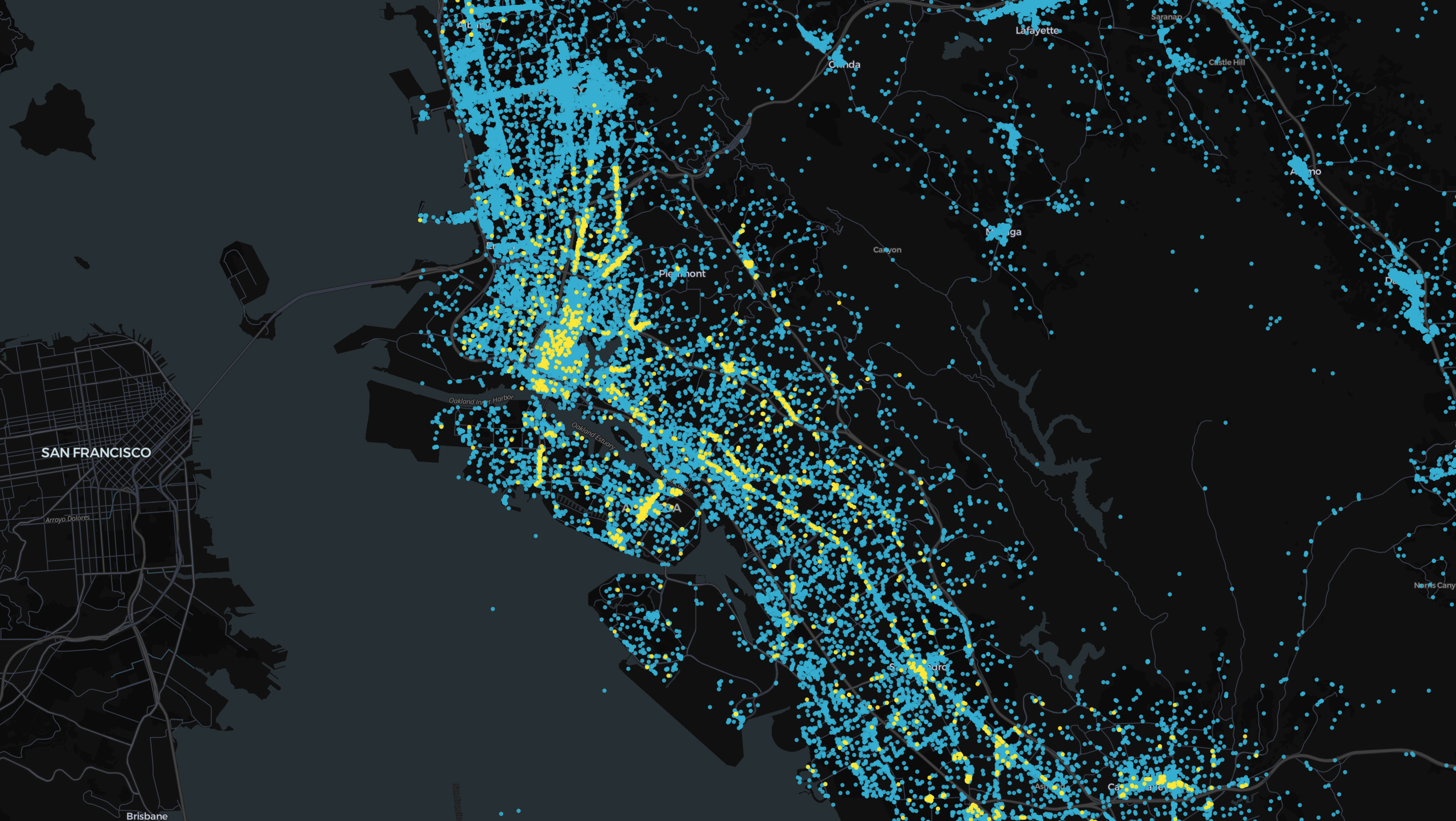 All the restaurants and places in our database.