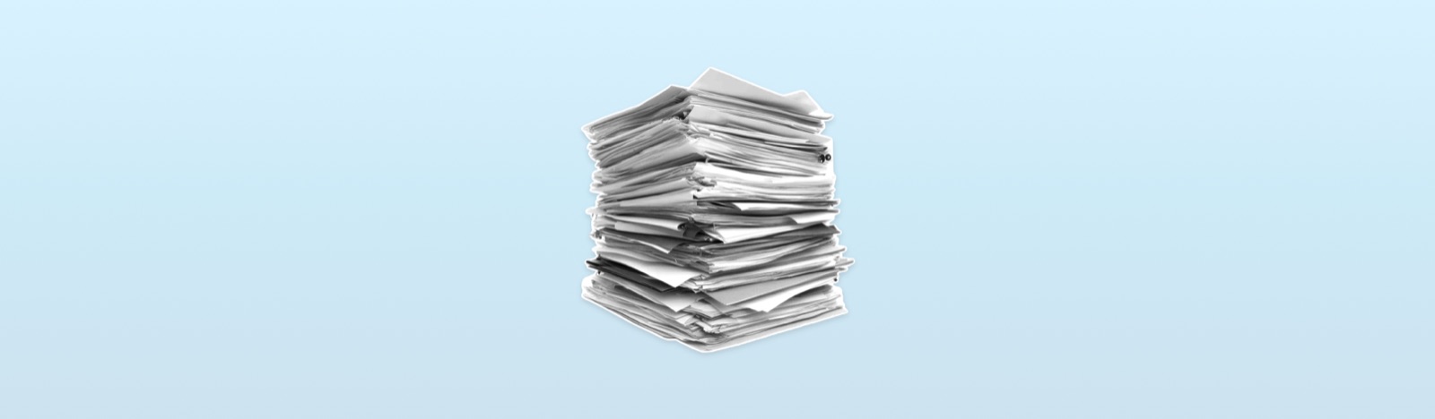 A stack of papers.